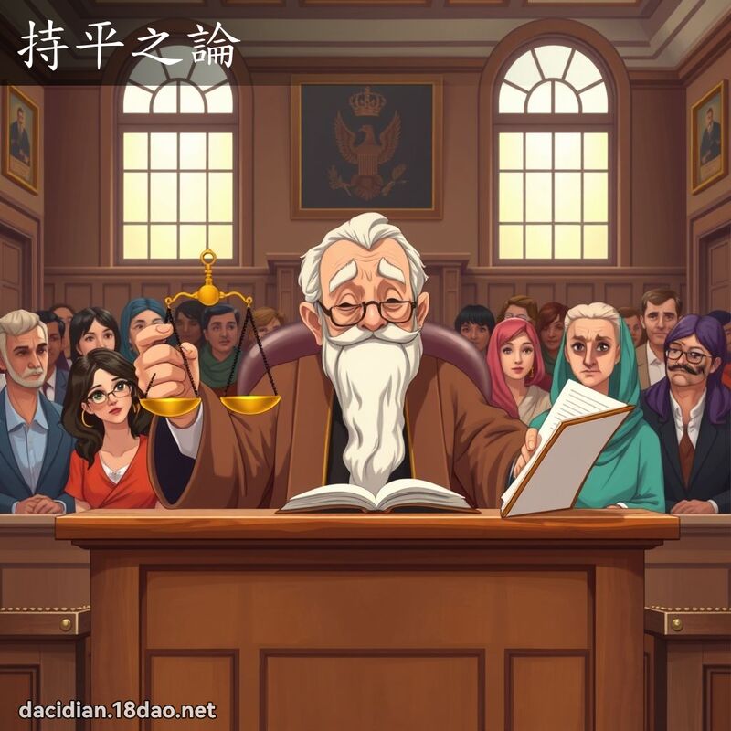 持平之论 - 国语大辞典配图