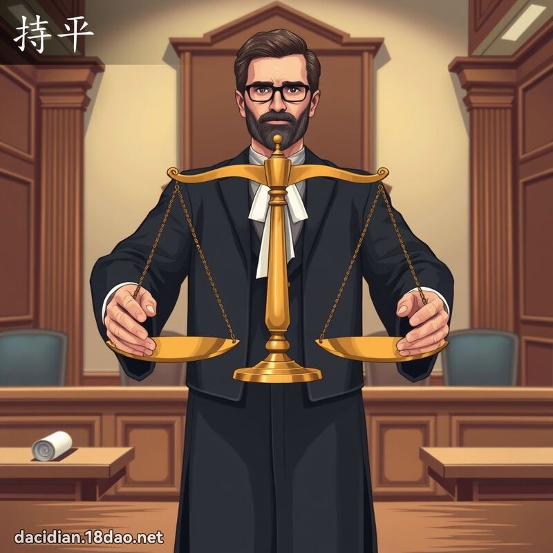 持平 - 國語大辭典配圖