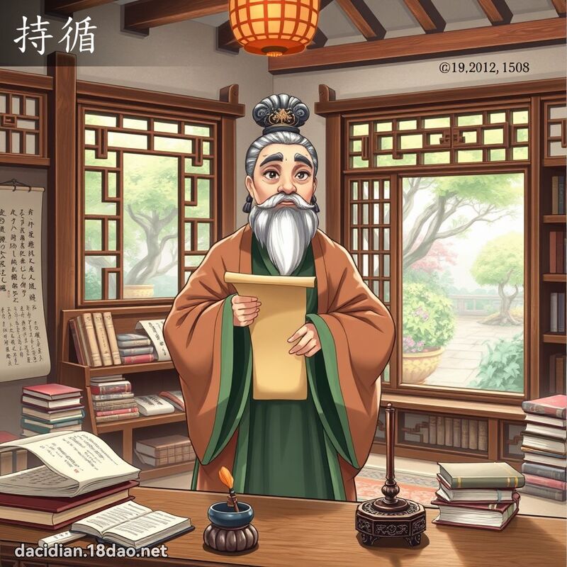 持循 - 国语大辞典配图