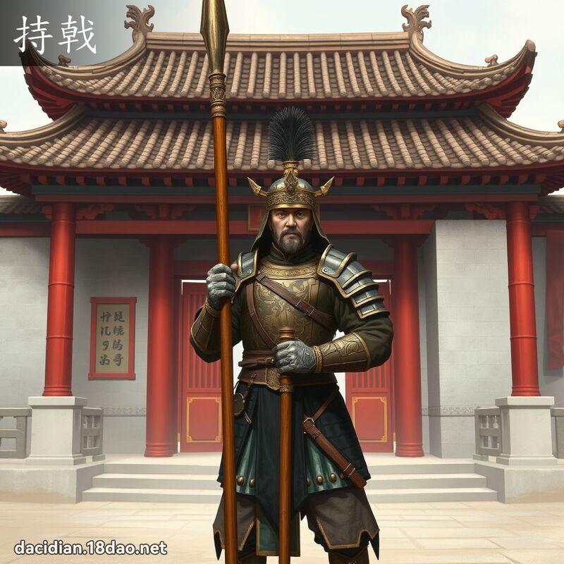 持戟 - 國語大辭典配圖