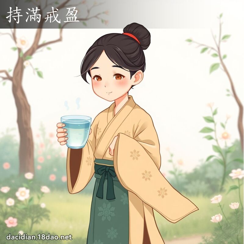 持滿戒盈 - 國語大辭典配圖