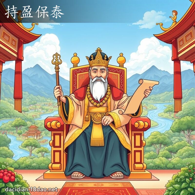 持盈保泰 - 国语大辞典配图