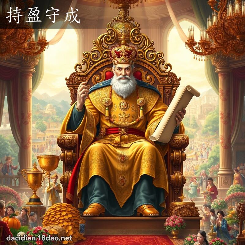 持盈守成 - 国语大辞典配图