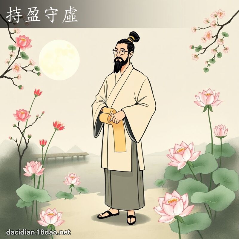 持盈守虚 - 国语大辞典配图