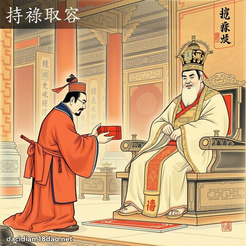 持禄取容 - 国语大辞典配图