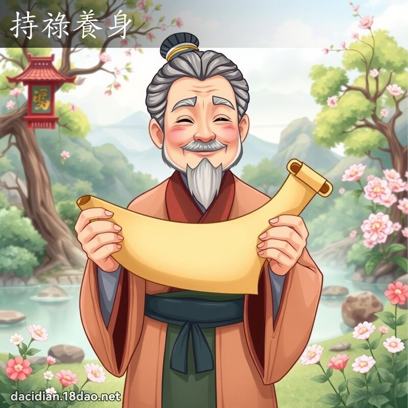 持禄养身 - 国语大辞典配图