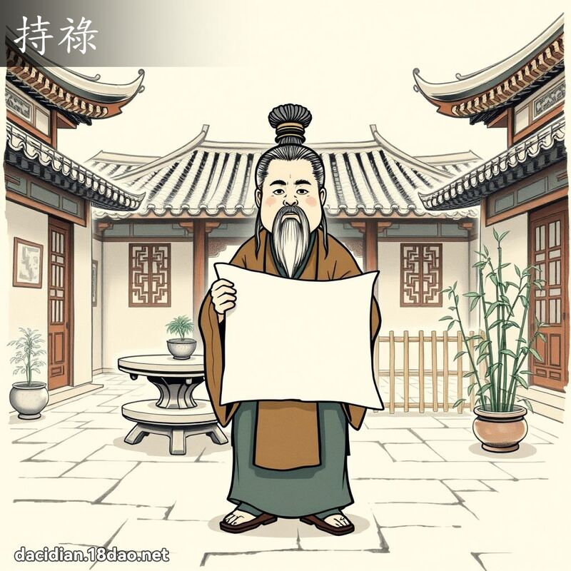 持禄 - 国语大辞典配图
