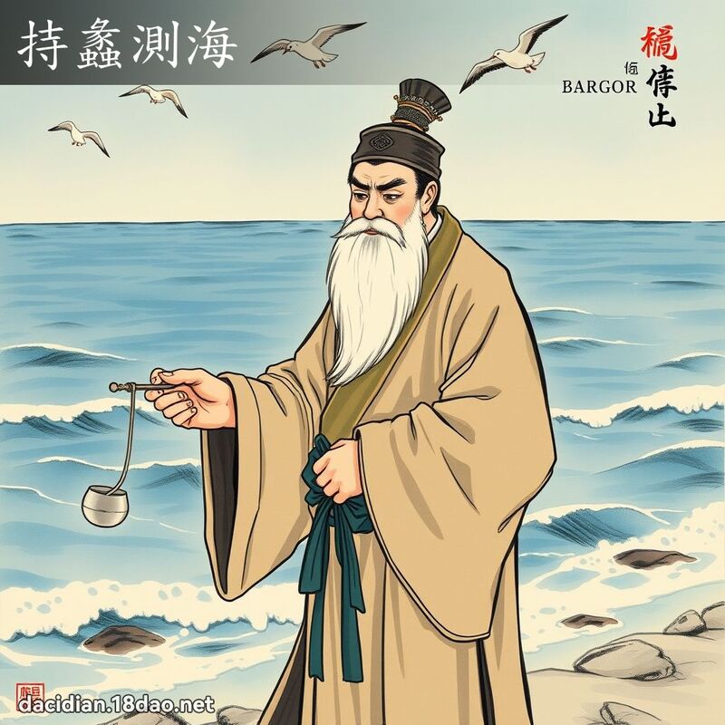 持蠡测海 - 国语大辞典配图