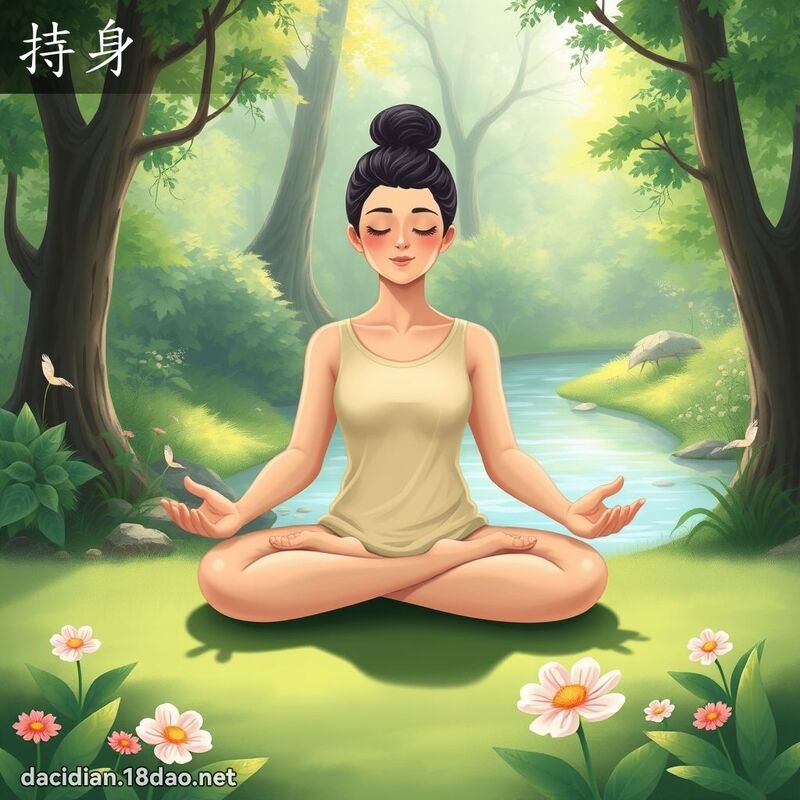 持身 - 国语大辞典配图