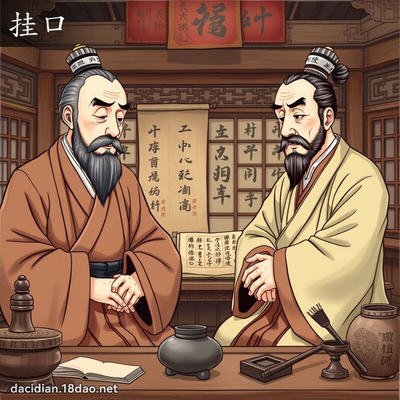 挂口 - 國語大辭典配圖