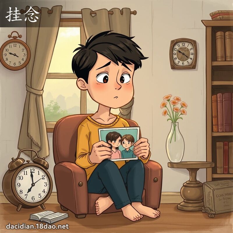 挂念 - 國語大辭典配圖