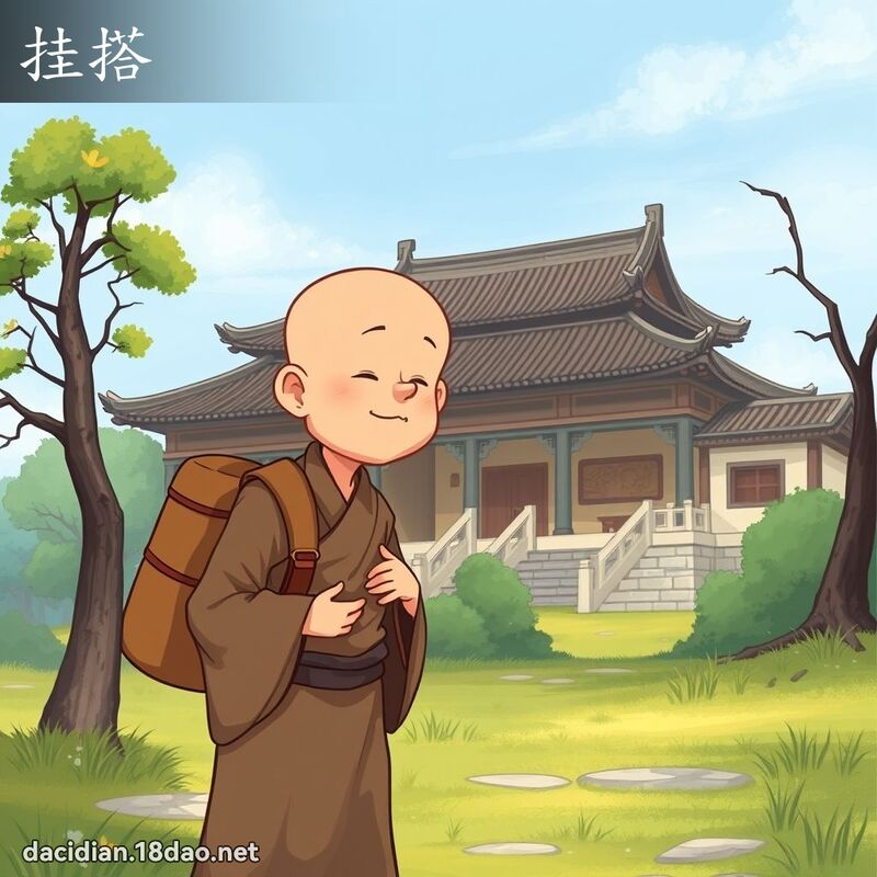 挂搭 - 国语大辞典配图
