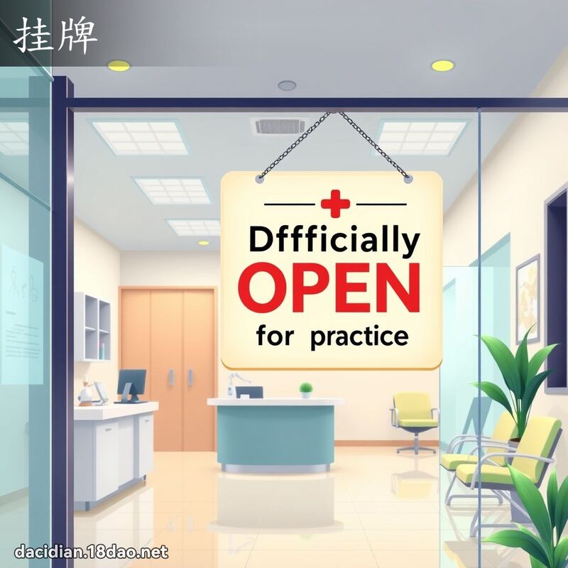 挂牌 - 国语大辞典配图