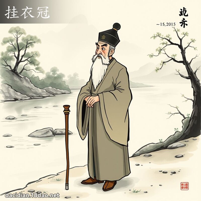 挂衣冠 - 國語大辭典配圖