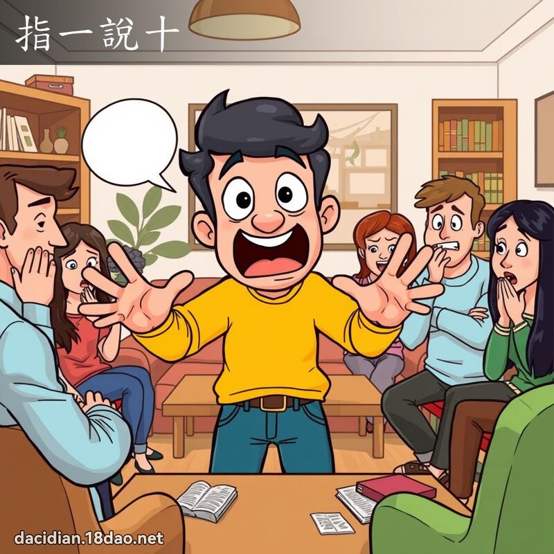 指一說十 - 國語大辭典配圖