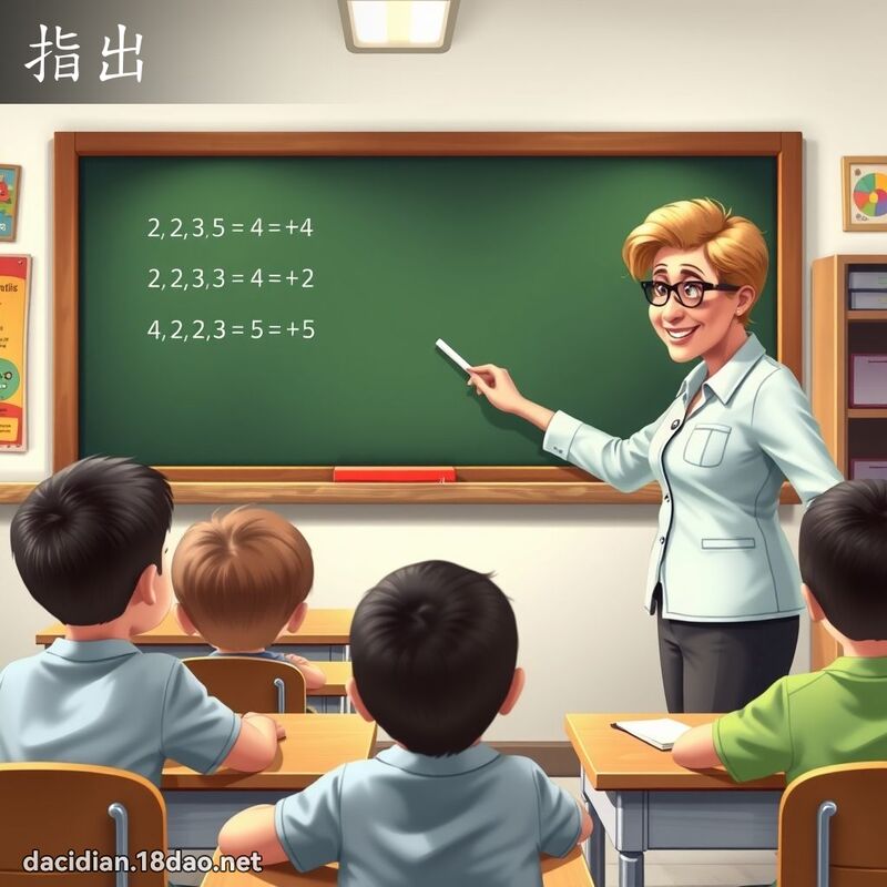 指出 - 國語大辭典配圖