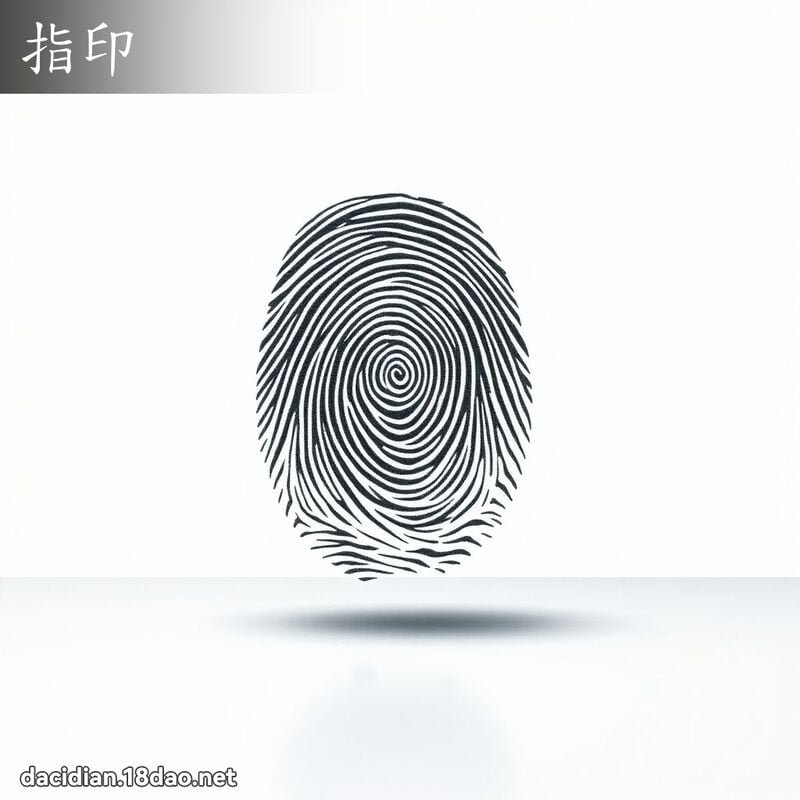 指印 - 国语大辞典配图