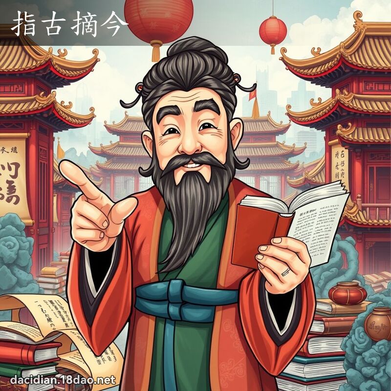 指古摘今 - 國語大辭典配圖
