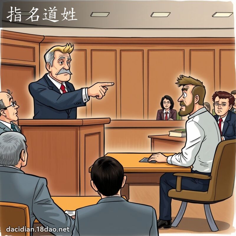 指名道姓 - 国语大辞典配图