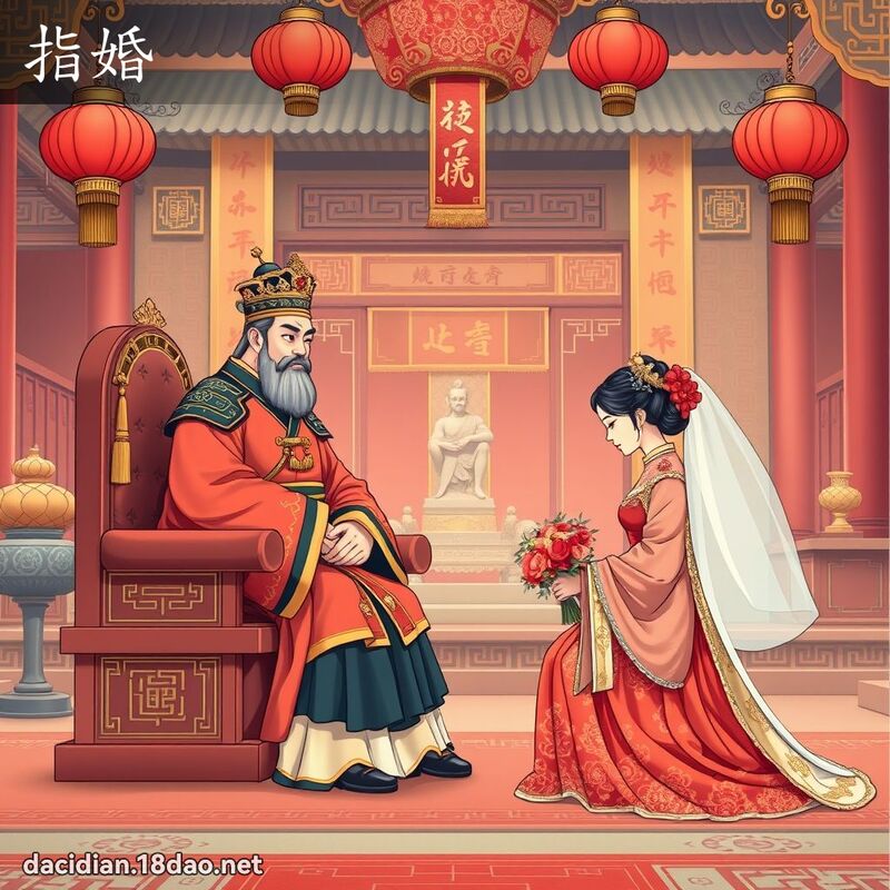 指婚 - 國語大辭典配圖