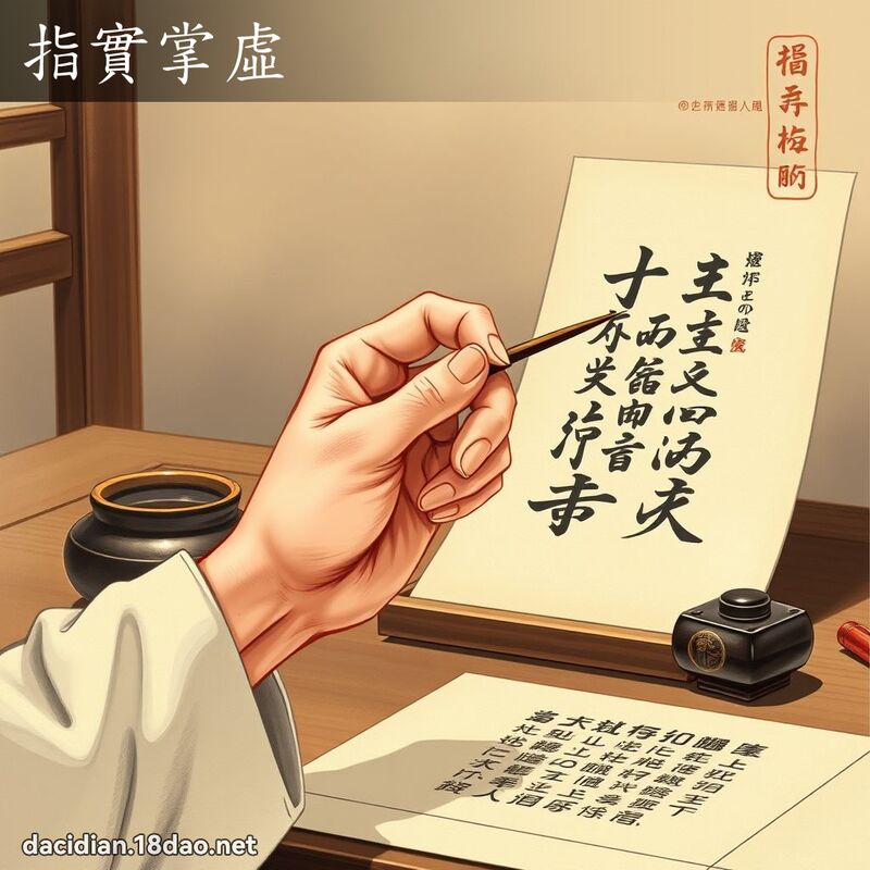 指實掌虛 - 國語大辭典配圖