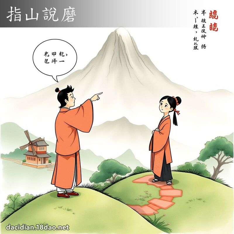 指山說磨 - 國語大辭典配圖