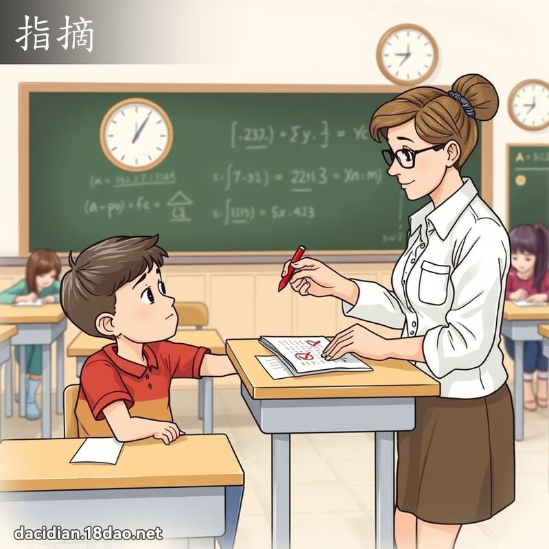 指摘 - 國語大辭典配圖