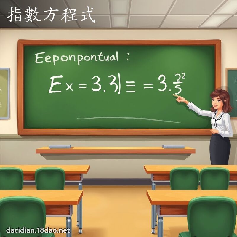 指數方程式 - 國語大辭典配圖