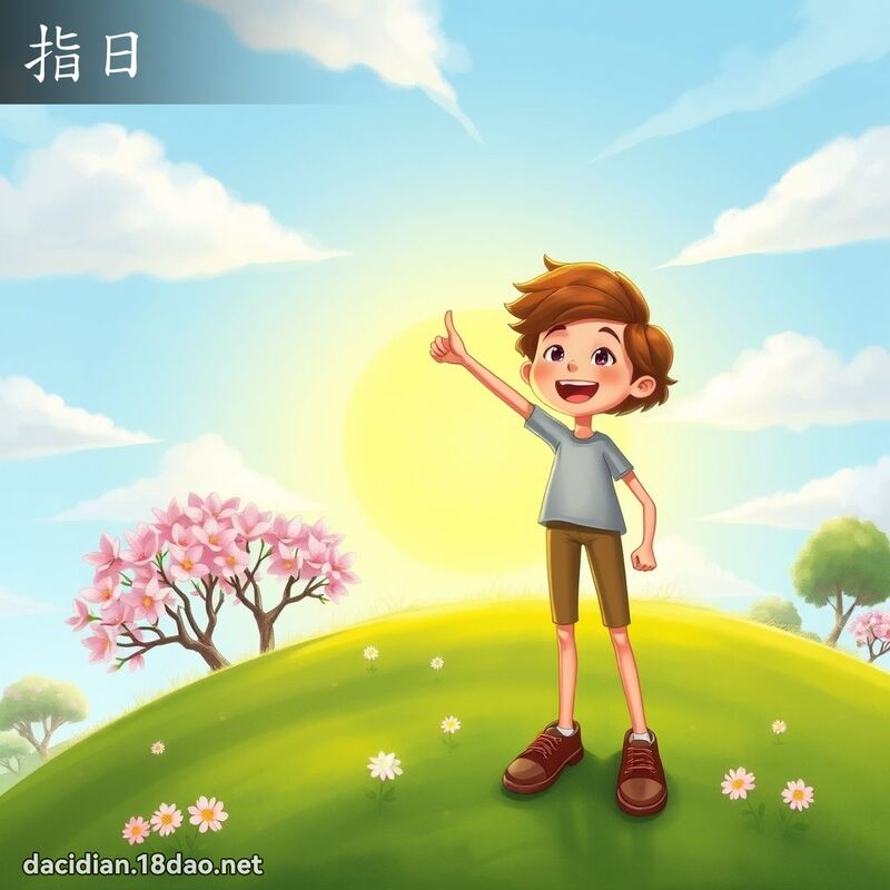 指日 - 國語大辭典配圖