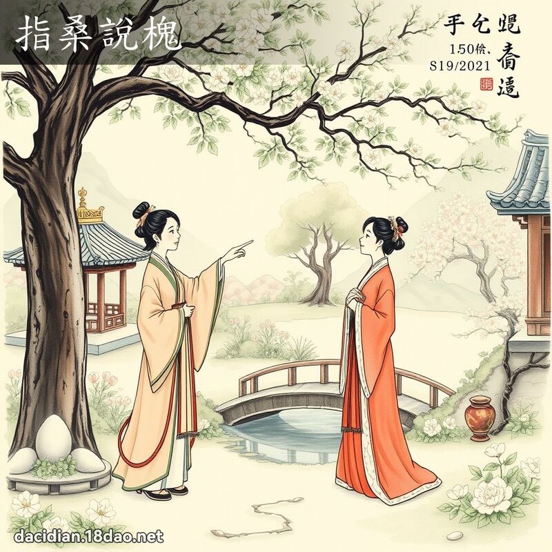 指桑說槐 - 國語大辭典配圖