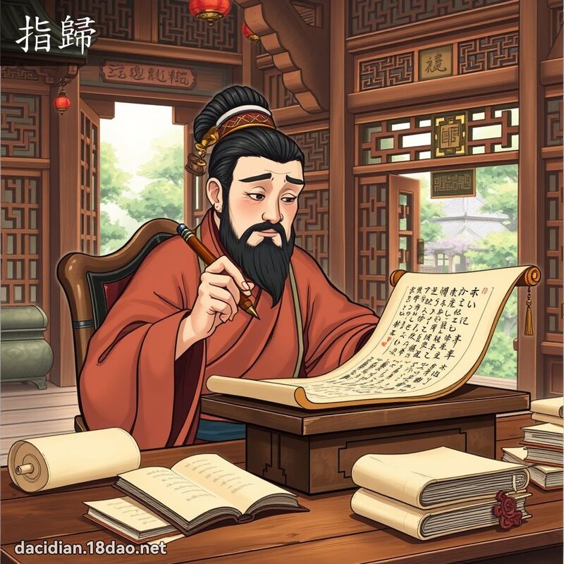 指归 - 国语大辞典配图