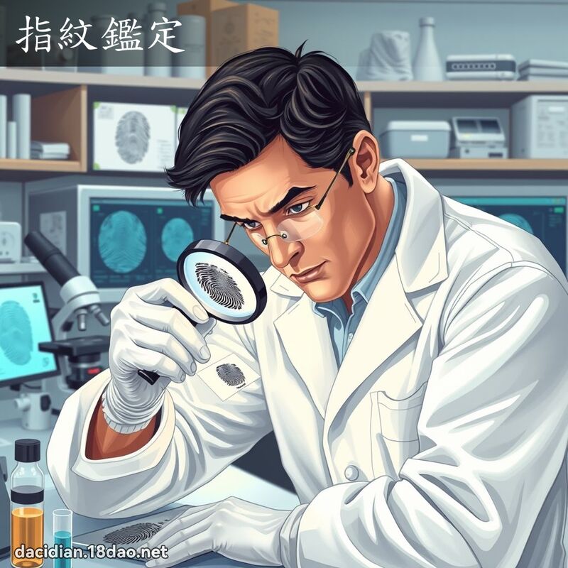 指紋鑑定 - 國語大辭典配圖