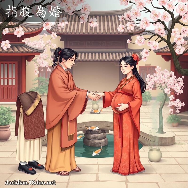 指腹為婚 - 國語大辭典配圖