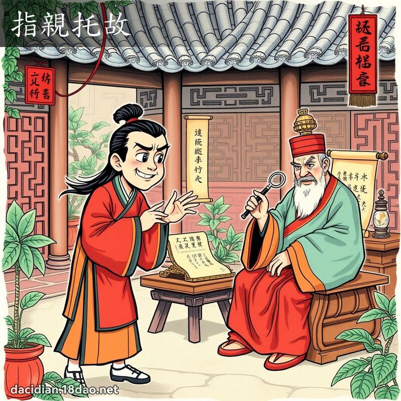 指親托故 - 國語大辭典配圖