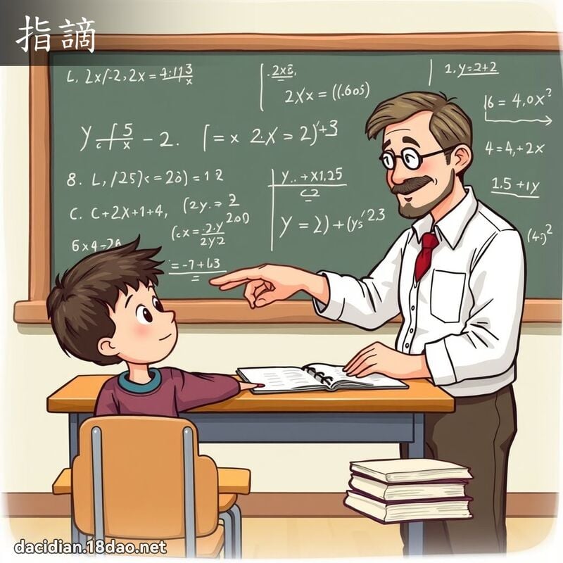 指謫 - 國語大辭典配圖