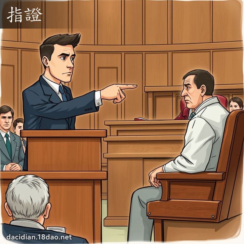 指证 - 国语大辞典配图