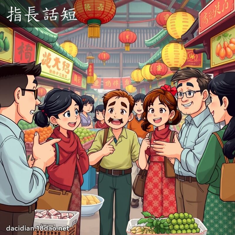 指长话短 - 国语大辞典配图