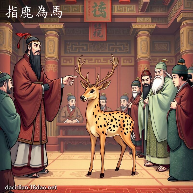指鹿為馬 - 國語大辭典配圖