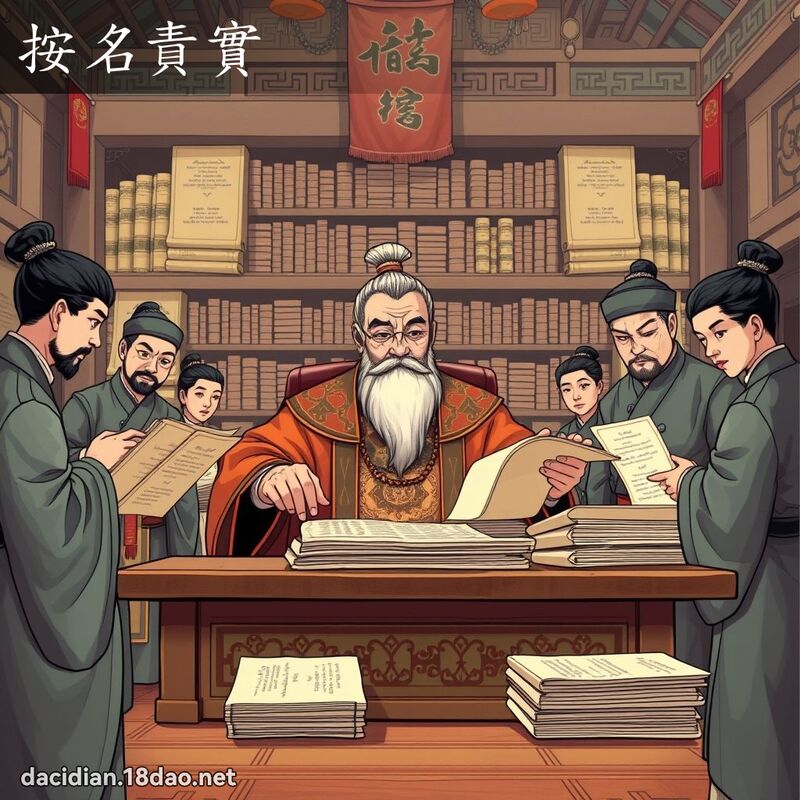 按名責實 - 國語大辭典配圖