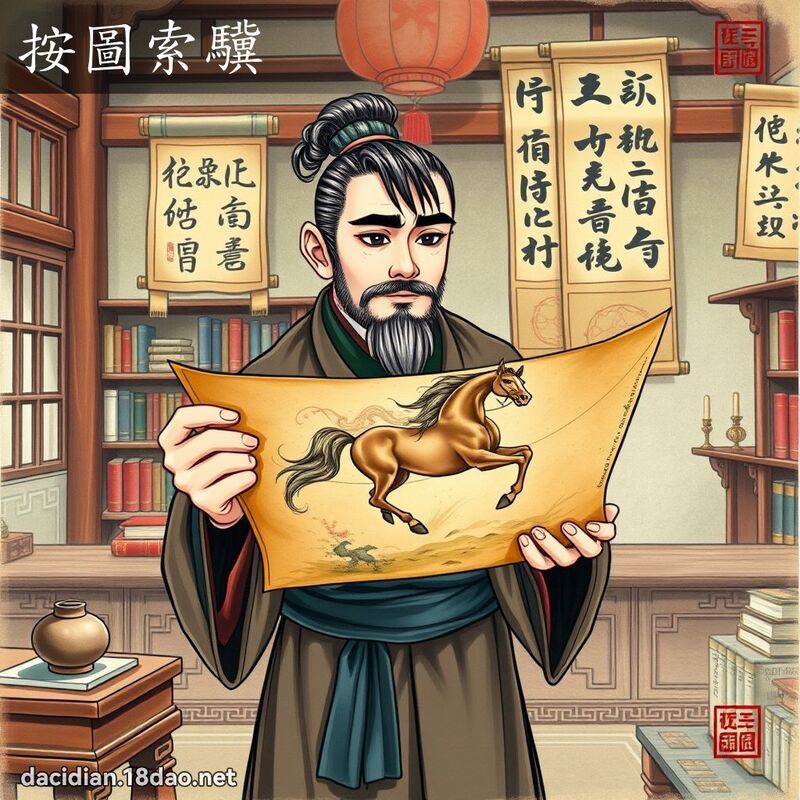 按圖索驥 - 國語大辭典配圖