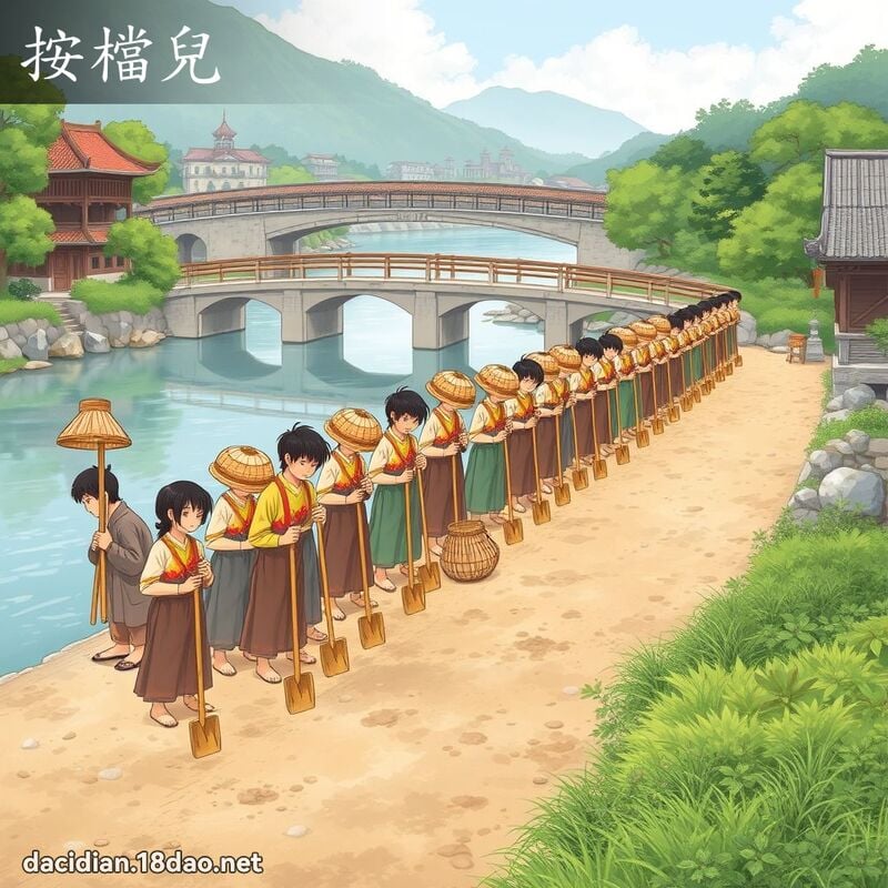 按檔兒 - 國語大辭典配圖