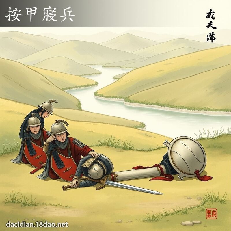 按甲寢兵 - 國語大辭典配圖