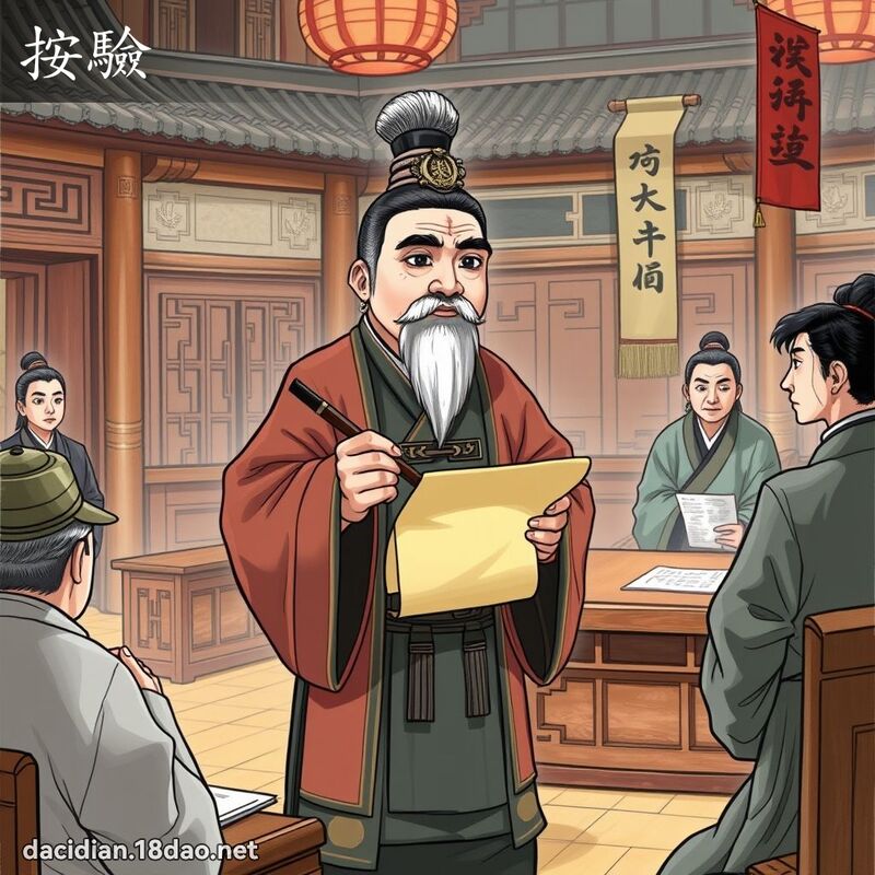 按验 - 国语大辞典配图