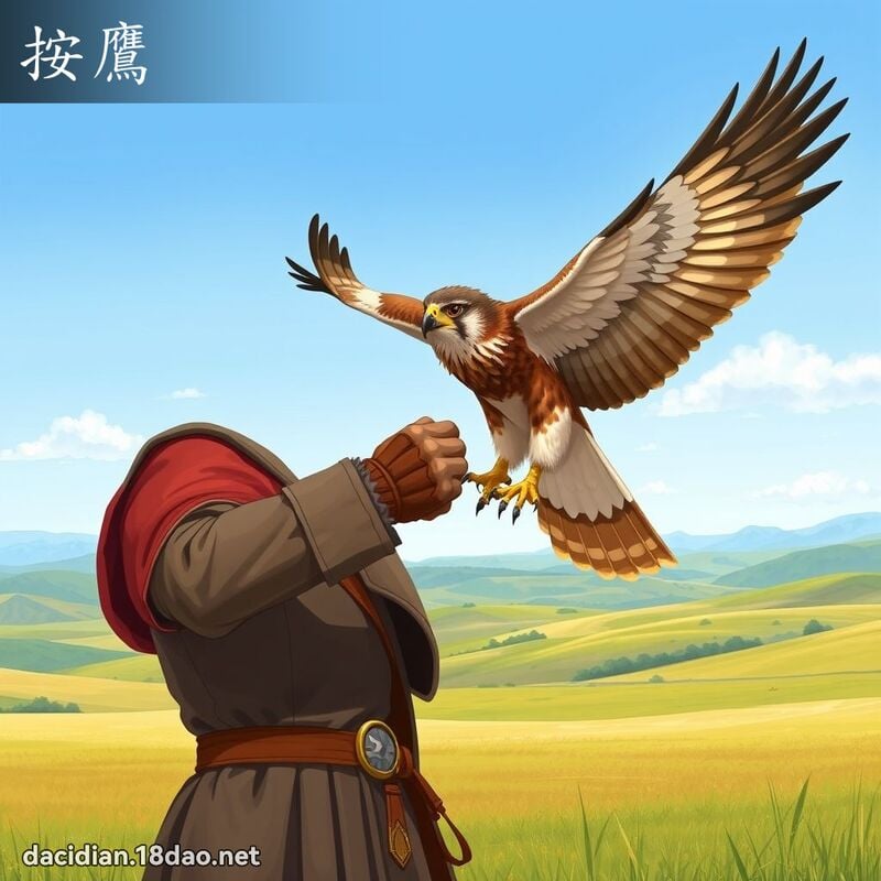 按鷹 - 國語大辭典配圖