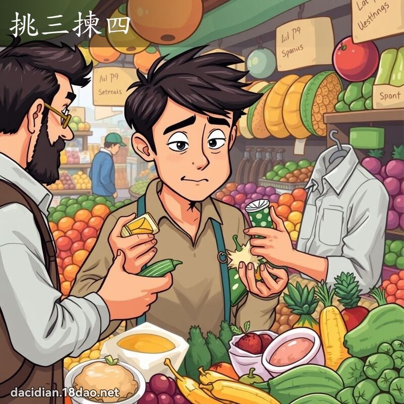 挑三拣四 - 国语大辞典配图