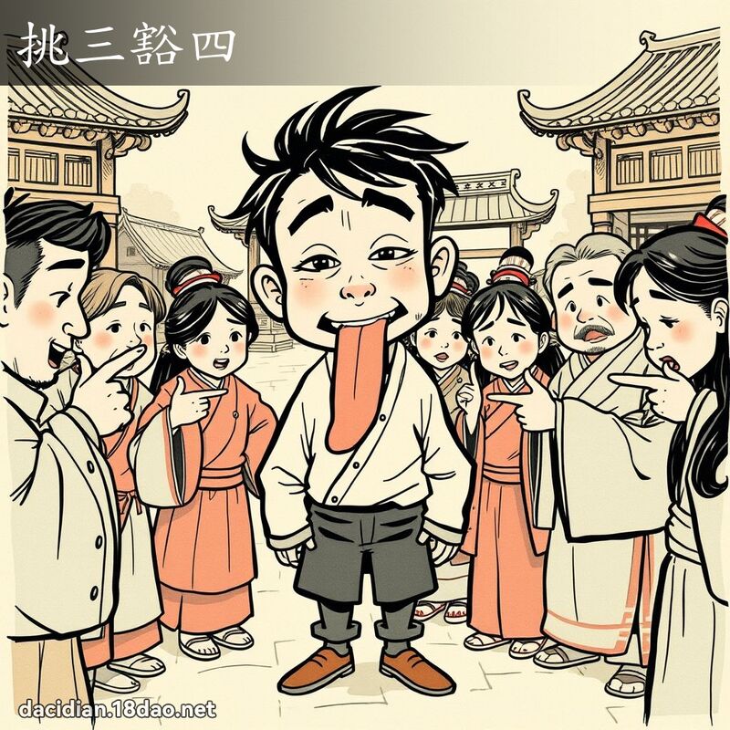 挑三豁四 - 國語大辭典配圖