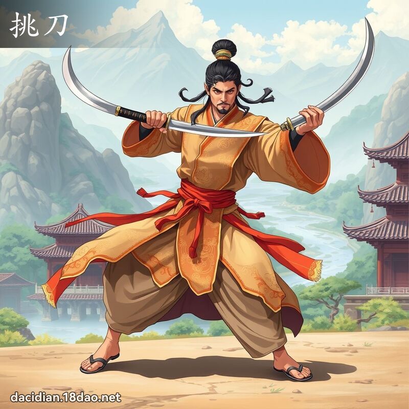 挑刀 - 國語大辭典配圖