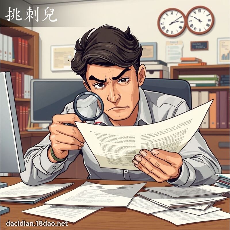 挑刺儿 - 国语大辞典配图