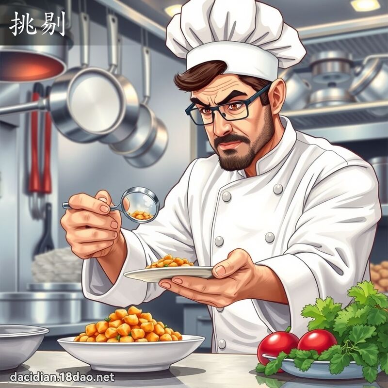 挑剔 - 國語大辭典配圖