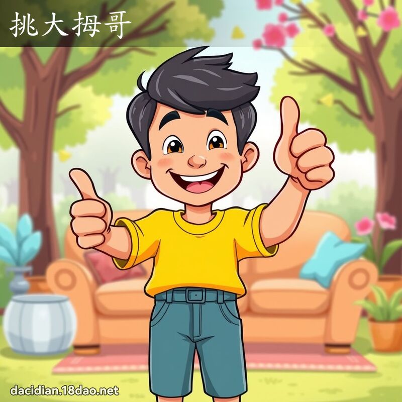 挑大拇哥 - 国语大辞典配图